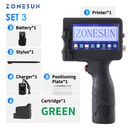 Máquina de codificación de impresora de inyección de tinta portátil ZONESUN ZS-HIP127