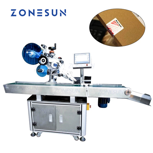 ZONESUN XL-T833 Automatic Box Corner Flat Surface Labeling Machine With Date Coder