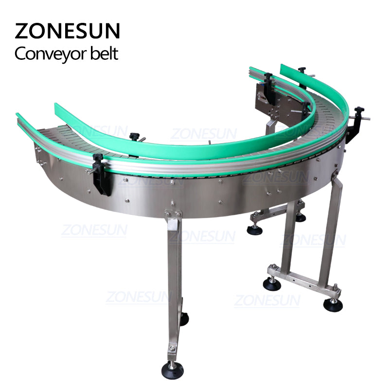 Banda transportadora de cadena en forma de U personalizada ZONESUN ZS-CBU150 para cadena de producción