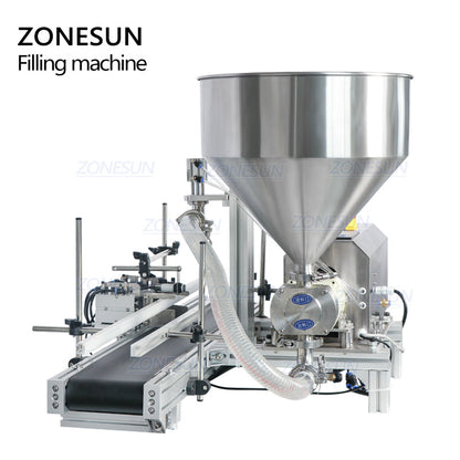 ZONESUN ZS-DTGT900 Tabletop Automatic Rotor Pump Paste Filling Machine