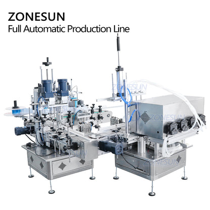 ZONESUN ZS-FAL180C7 Bomba peristáltica pequeña en forma de U Máquina de etiquetado, llenado, tapado y llenado de líquidos