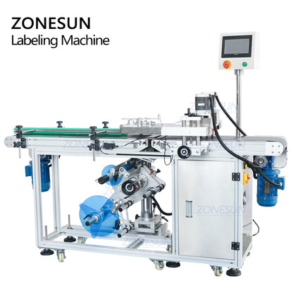 ZONESUN ZS-TB125 Automatic Flat Surface Bottle Bottom Labeling Machine