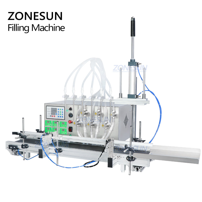 ZONESUN ZS-DTMP6 Automático 6 Boquillas de buceo Bomba magnética Máquina de llenado de líquidos