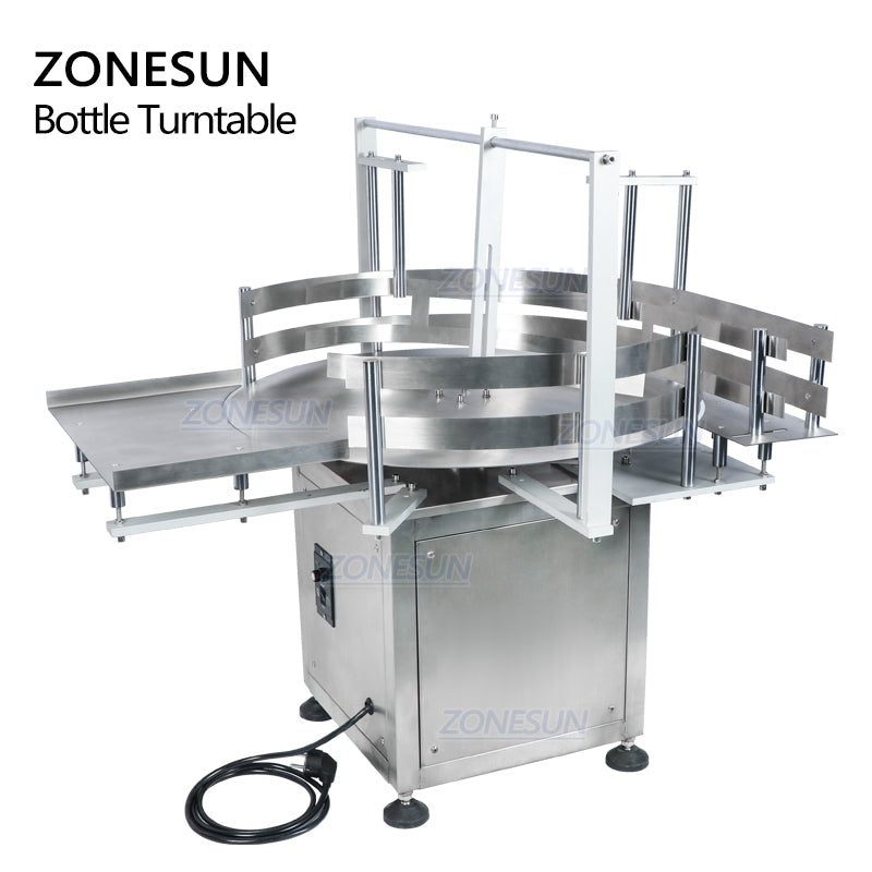 ZONESUN ZS-LP600Z Tabletop Automatic Round Rotary Bottle Unscrambler For Production Line