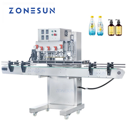 ZONESUN ZS-XG440B 20-100mm Fliptop Spray Twist Off Pneumatic Capping Machine