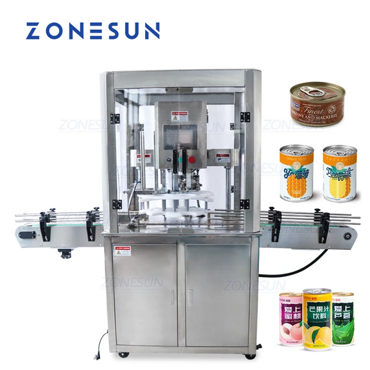 Máquina automática eléctrica de sellado de latas redondas ZONESUN