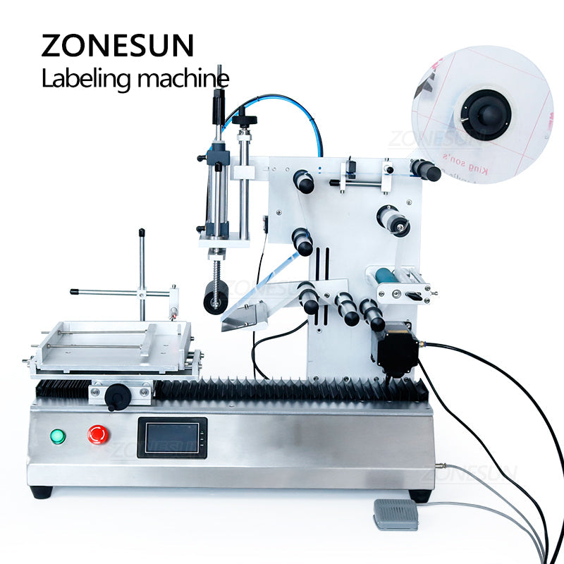 ZONESUN ZS-TB180 Desktop Semi-automatic Flat Surface Labeling Machine