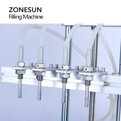 ZONESUN ZS-DTMP4C Desktop 4 Nozzles Magentic Pump Liquid Filling Machine（Best Offer）