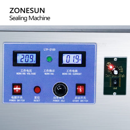 ZONESUN ZS-FK1800 22-180mm Máquina de sellado de papel de aluminio por inducción electromagnética