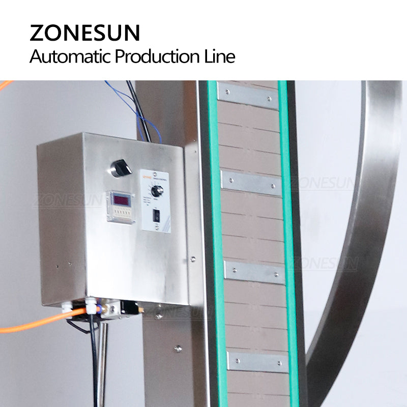 ZONESUN ZS-FAL180X3 Automatic Paste Filling Capping Round Bottle Labeling Machine With Cap Feeder