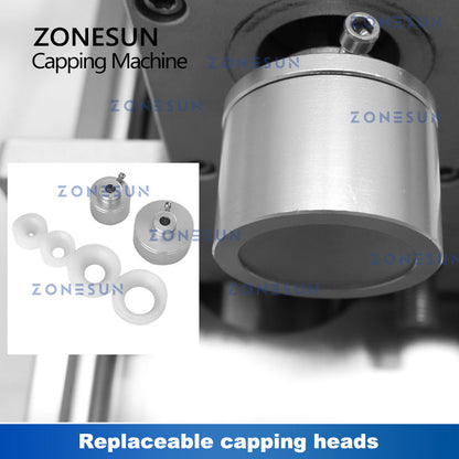 ZONESUN ZS-XGCC2 Apriete la máquina tapadora de botellas