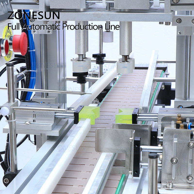 ZONESUN Liquid Filling Capping Labeling Machine With Bottle Unscrambler