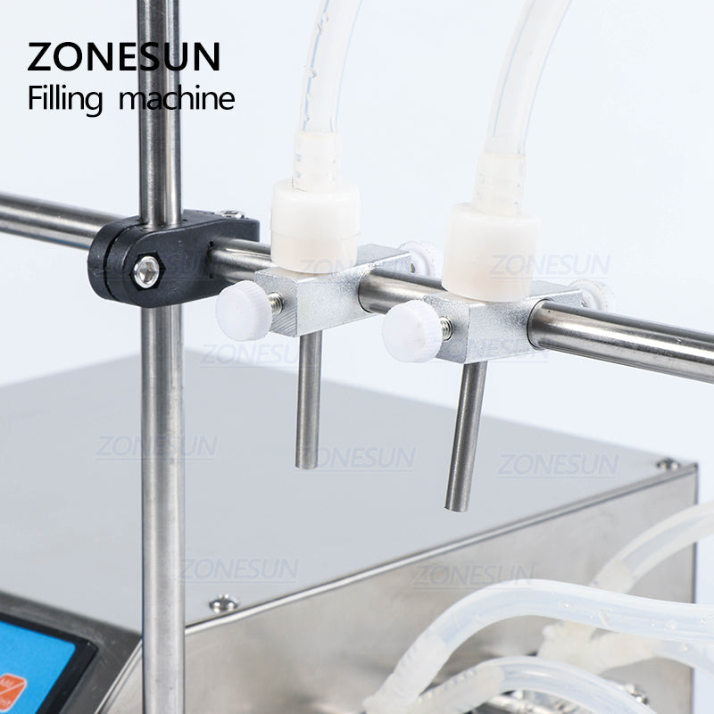 ZONESUN 2 Nozzles Peristaltic Pump Liquid Filling Machine