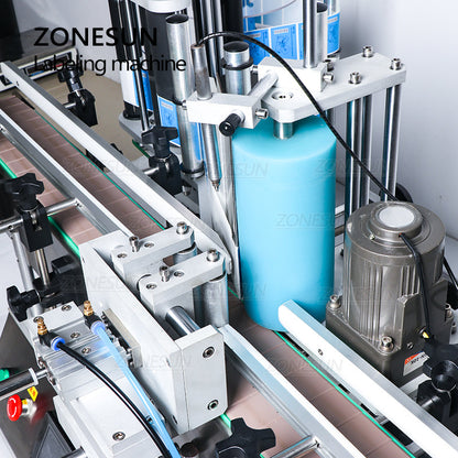 ZONESUN ZS-TB500A Double Sides Round Bottle Positioning and Labeling Machine With Date Coder