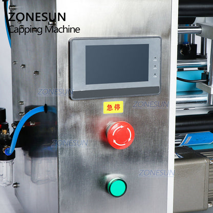 ZONESUN ZS-TB100 Semi Automatic Round Bottle Single Double Sides Labeling Machine