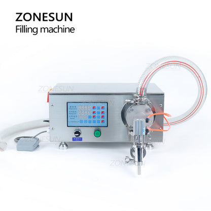 ZONESUN ZS-RPYT900 Semi-Automatic Rotor Pump Liquid Filling Machine