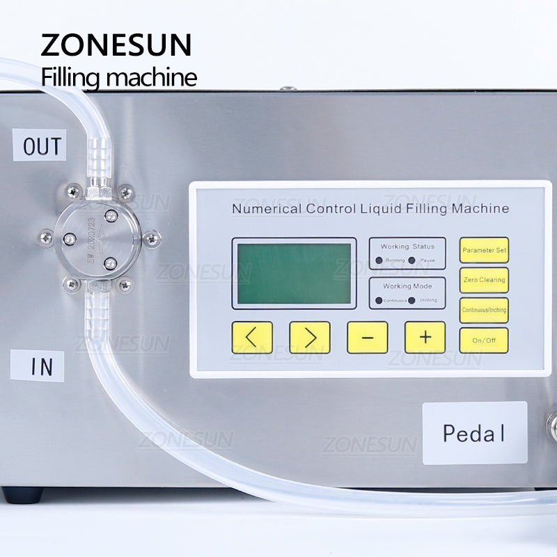 ZONESUN ZS-MP251W 50-3500ml Magnetic Pump Liquid Filling and Weighing Machine