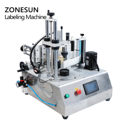 ZONESUN ZS-TB300W Máquina Etiquetadora de Botellas Hexagonales Cuadrangulares Personalizadas