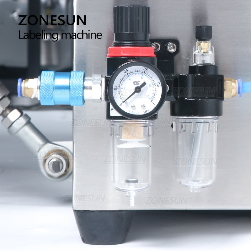 ZONESUN ZS-TB500A Double Sides Round Bottle Positioning and Labeling Machine With Date Coder