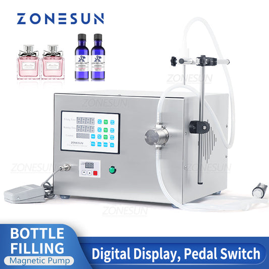 ZONESUN ZS-YTMP1S Single Nozzle Magnetic Pump Liquid Filling Machine