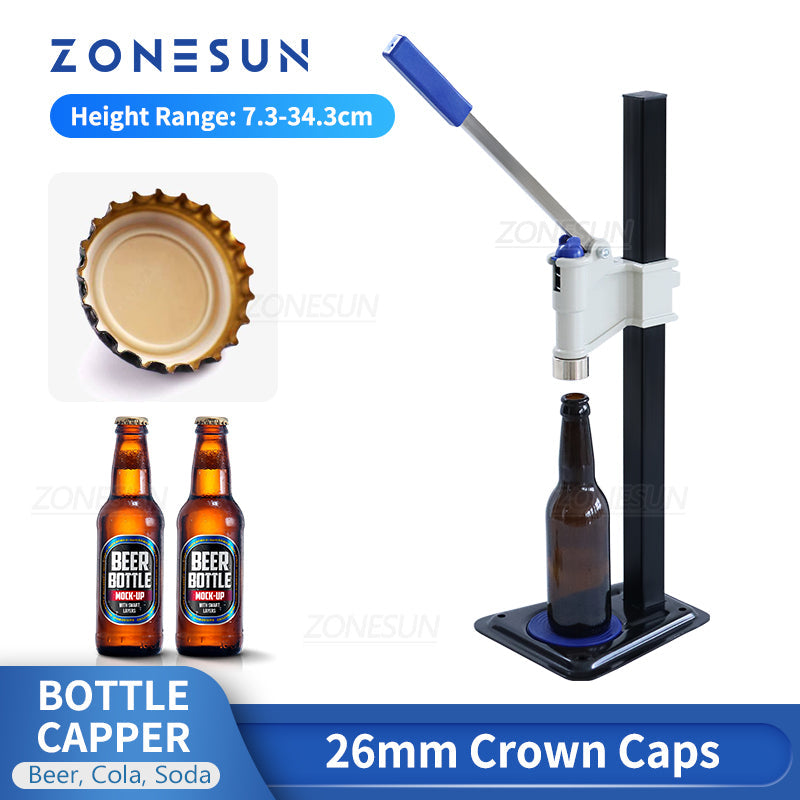 ZONESUN ZS-BBC1 Manual Beer Bottle Lid Capping Machine