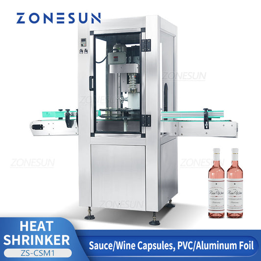 ZONESUN ZS-CSM1 Automatic Bottleneck Cover Heat Shrinking Sealing Machine（Best Offer）