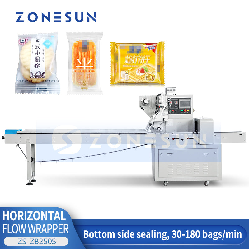 ZONESUN ZS-ZB250S Horizontal Flow Wrapping Machine