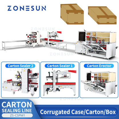 ZONESUN ZS-CSPM1 Automatic Carton Sealing Production Line