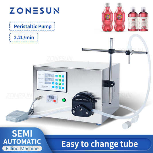 ZONESUN ZS-YT80 Single Nozzle Peristaltic Pump Liquid Filling Machine