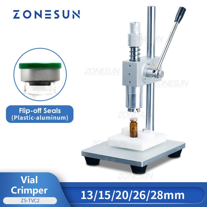 ZONESUN ZS-TVC2 Máquina taponadora de botellas de penicilina manual