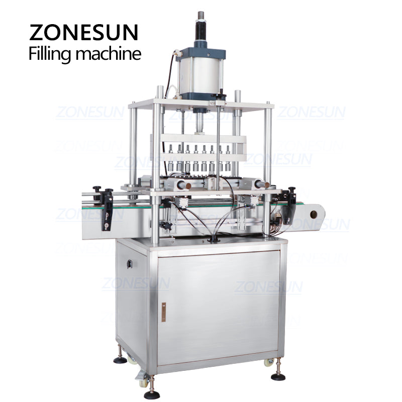 ZONESUN ZS-YG10 Automatic 8 Heads Perfume Bottle Capping Machine With Conveyor