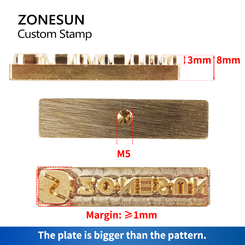 Herramienta de grabado en relieve de latón personalizado ZONESUN