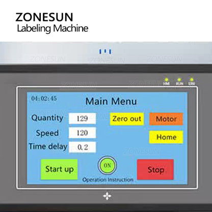 ZONESUN ZS-TBXP1 Flat Surface Sucker Feeding & Labeling Machine