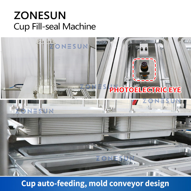 Piston Pump Liquid Heating Filling Cup Sealing Machine