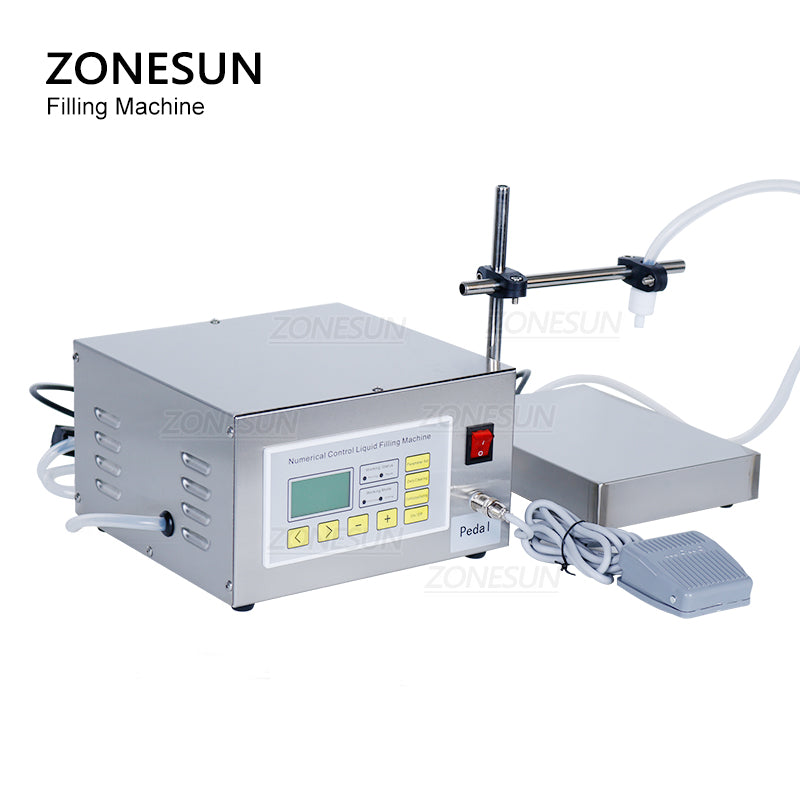 ZONESUN ZS-DP641W 30-6000ml Semi Automatic Diaphragm Pump Liquid Weighing Filling Machine