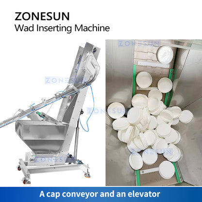 Wad inserting machine