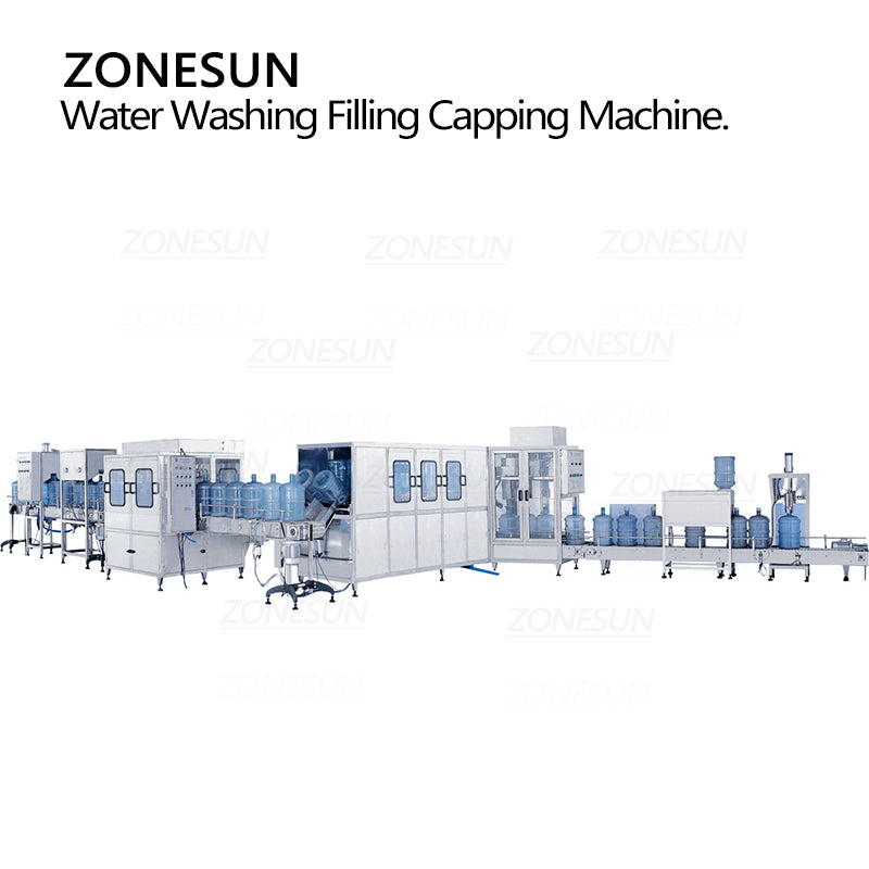 ZONESUN ZS-AFMW Automatic Bottled Water Washing Filling Capping 3-in-1 Machine