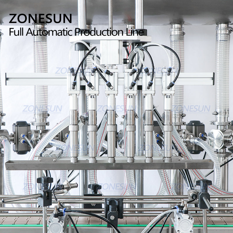 ZONESUN ZS-FAL180AP Automatic Paste Filling Capping Machine With Cap Unscrambler