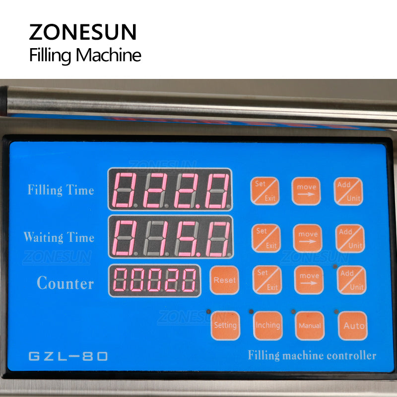 ZONESUN ZS-YTPP4T Semi-automatic 4 Nozzles Peristaltic Pump Liquid Filling Machine