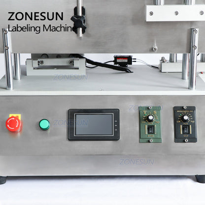 ZONESUN ZS-TB150A High Speed Single Side Round Bottle Labeling Machine For Normal Transparent Label（Best Offer）