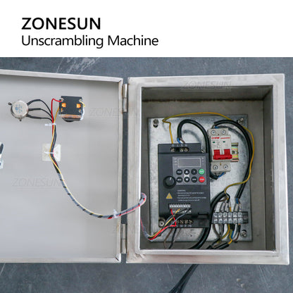 ZONESUN ZS-CB190 Custom Conveyor Belt Bottle Sorting Unscrambler For Production Line