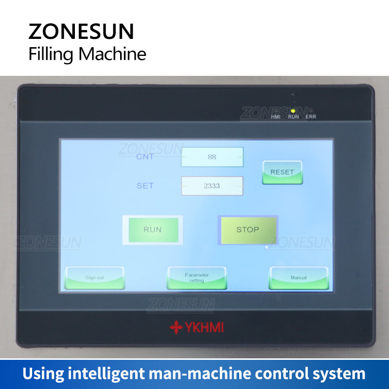 ZONESUN ZS-DTHSP2 2 Nozzles Pneumatic Piston Pump Viscous Liquid Filling Machine