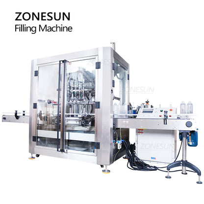 ZONESUN ZS-VTFM1 100-1000ml Automatic 6 Heads Ex-proof Liquid Paste Filling Machine