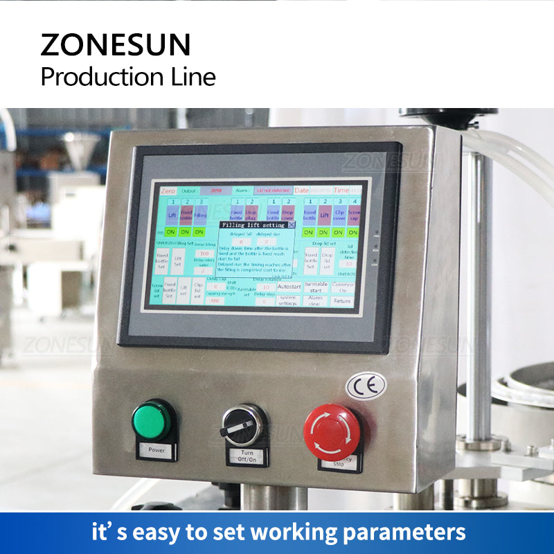 ZONESUN ZS-FAL180A10 bomba peristáltica de boquilla única tapa de llenado de líquido alimentación atornillado línea de producción de etiquetado de botellas redondas 