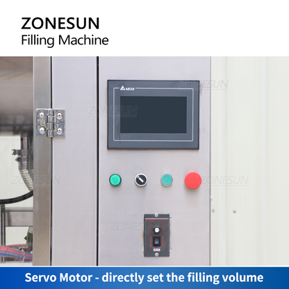 ZONESUN ZS-SV4P Automatic 4 Nozzles Servo Motor Piston Pump Paste Filling Machine