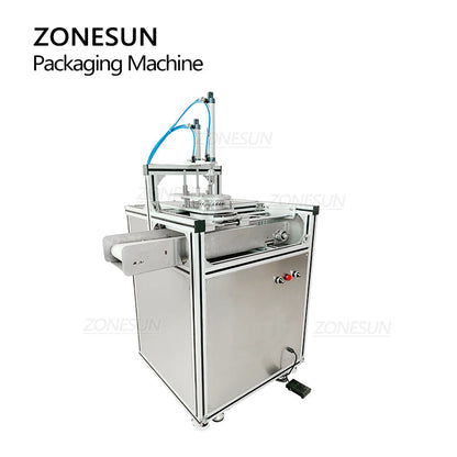 ZONESUN ZS-PK950 Semi Automatic Pleated Wrapping Machine With Conveyor