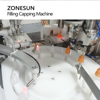 ZONESUN Custom Rotary Peristaltic Pump Liquid Filling Capping Machine