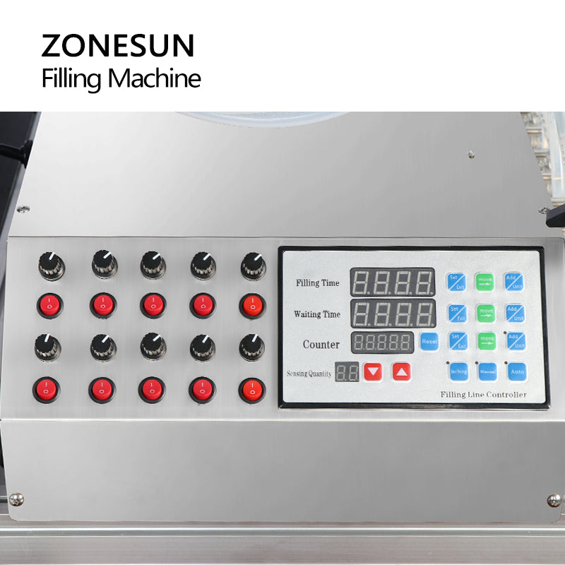 ZONESUN ZS-DTPP10D 10 Diving Nozzles Peristaltic Pump Liquid Filling Machine