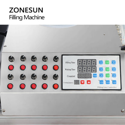 ZONESUN ZS-DTPP10D 10 Diving Nozzles Peristaltic Pump Liquid Filling Machine