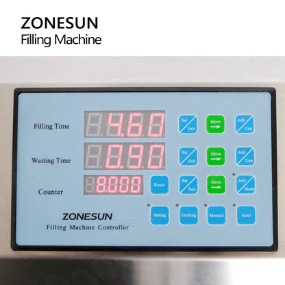 ZONESUN ZS-DTGT900P Automatic Rotor Pump Thick Paste  Filling Machine